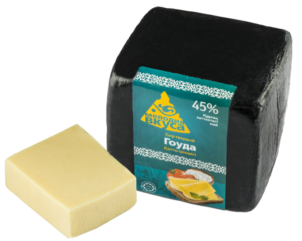 Гоуда  45% ~2,5 кг. сыр твердый ТМ Мелодия Вкуса, вес. /кор.5 шт.