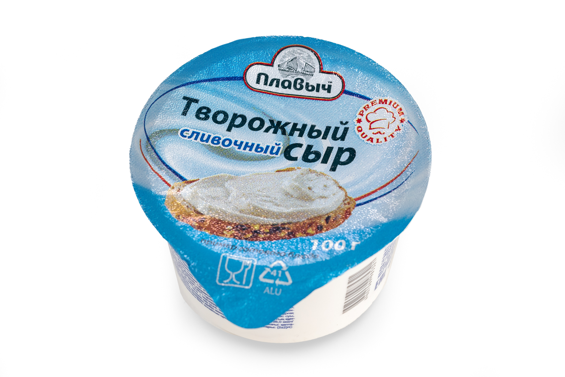 Творожный сыр   Сливочный 100гр.ТМ Плавыч/24шт.