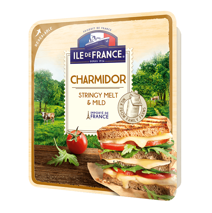 ILE DE FRANCE CHARMIDOR КУСОЧКИ 57% сыр твердый 150 гр./8 шт.