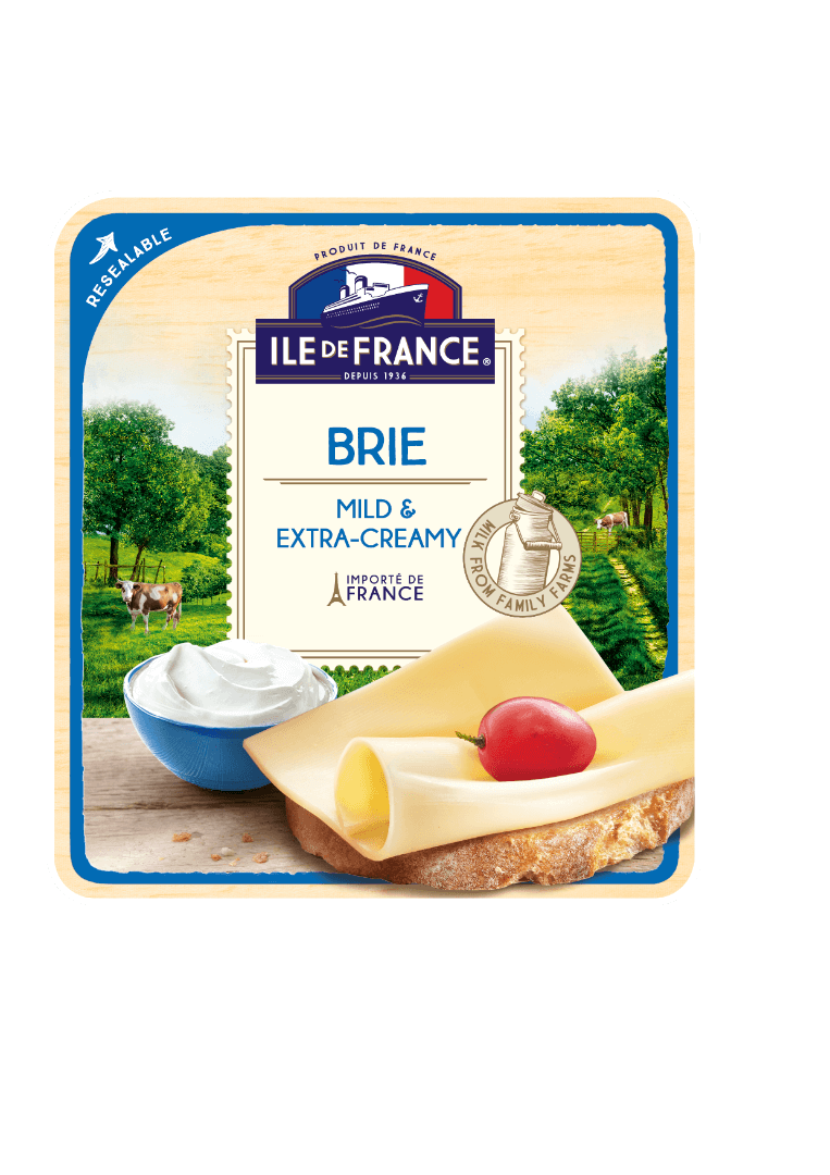 ILE DE FRANCE БРИ КУСОЧКИ 50% сыр твердый 150 гр./8 шт.