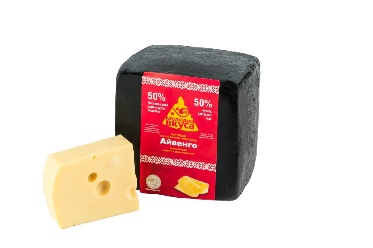 Айвенго со вкусом топлёного молока 50% ~2,5 кг. сыр твёрдый ТМ Мелодия вкуса, вес. /кор.5 шт.