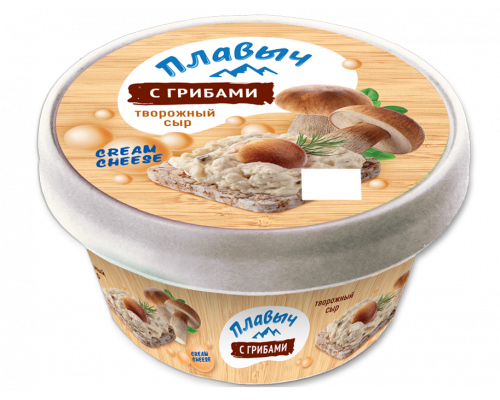 Творожный сыр С грибами 130гр 60% ТМ Плавыч /16шт.