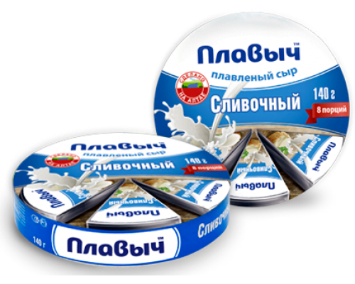 140 гр. Сливочный Плавленый сыр сегмент /16шт.