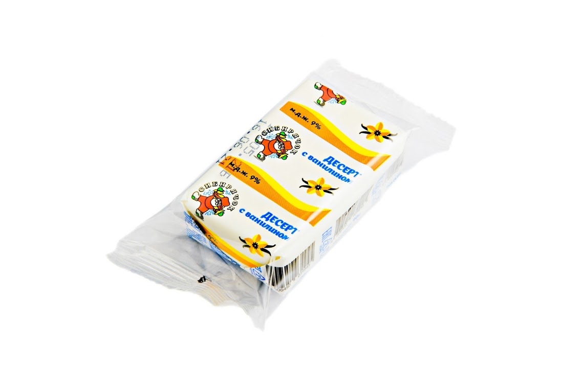 Десерт Сибирячок 90гр. сырок сладкий с ванилином/30 шт